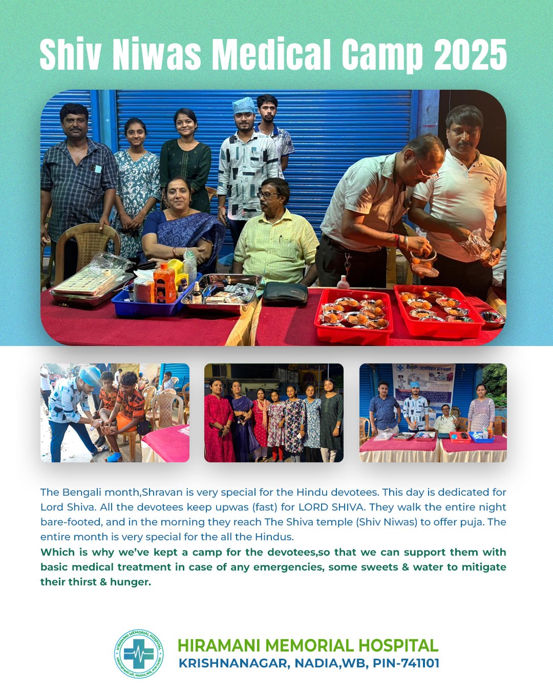 Shiv Niwas Medical Camp poster