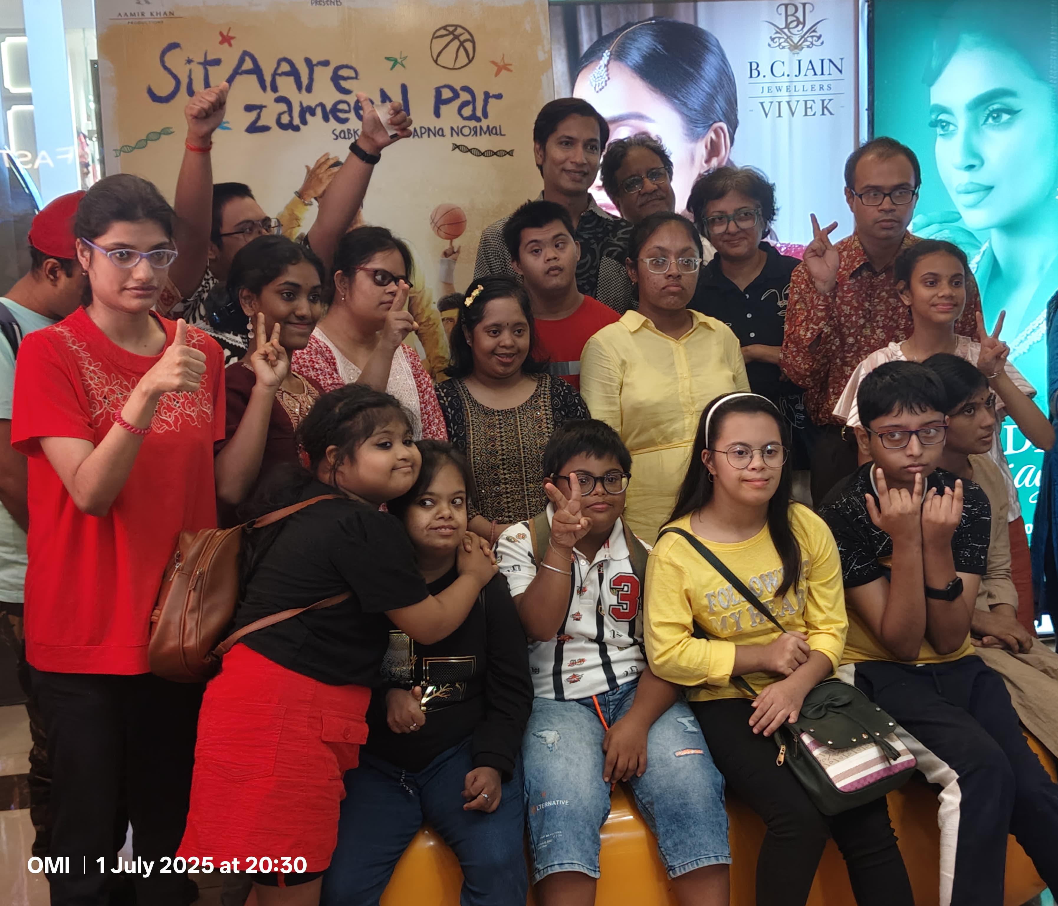 Autistic children movie screening